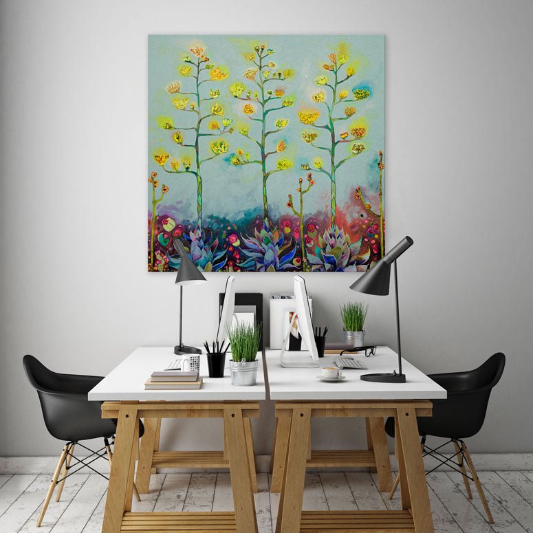 Agave Blooms Canvas Wall Art - GreenBox Art