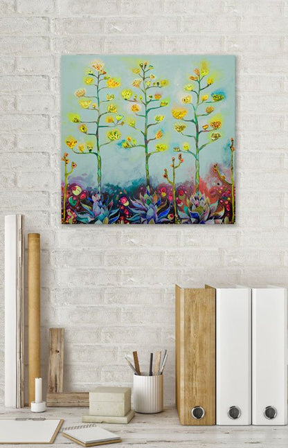 Agave Blooms Canvas Wall Art - GreenBox Art