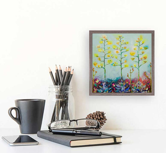 Agave Blooms Mini Framed Canvas - GreenBox Art