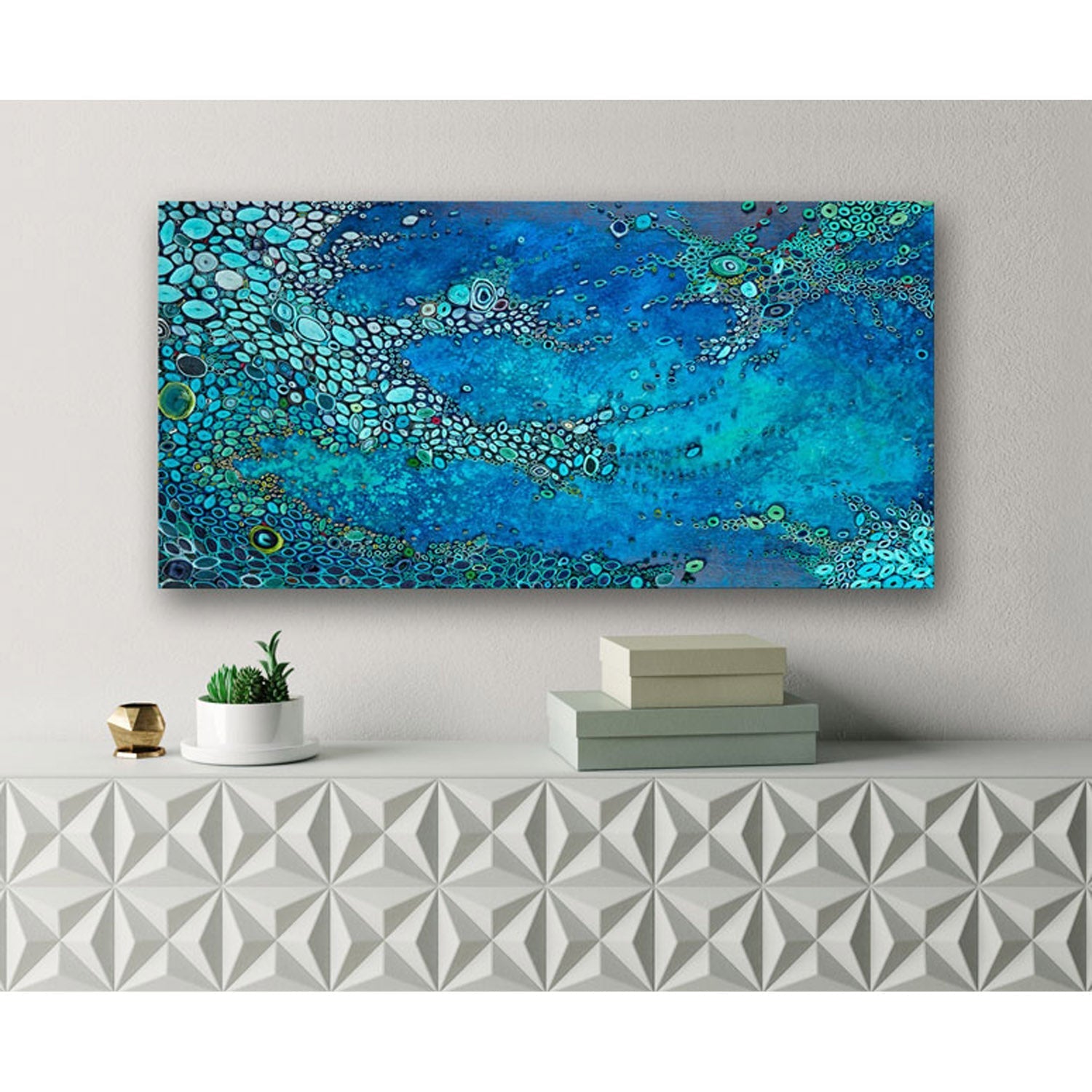 Atlantic Abyss Canvas Wall Art - GreenBox Art