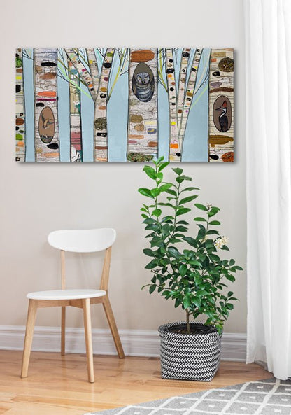 Aviary Canvas Wall Art - GreenBox Art