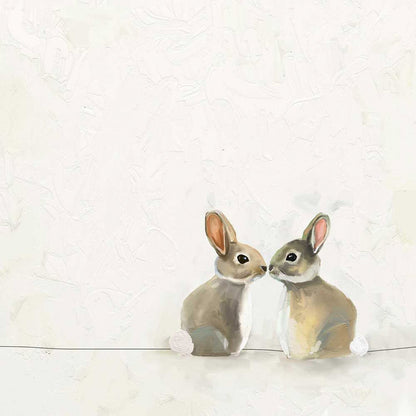 Baby Bunnies Canvas Wall Art - GreenBox Art