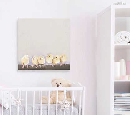 Baby Chicks Canvas Wall Art - GreenBox Art