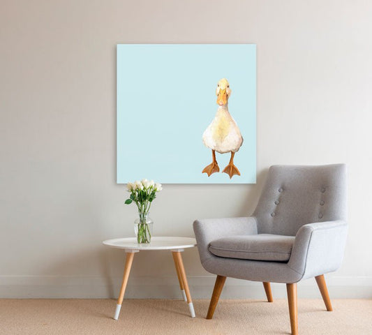 Baby Duck Canvas Wall Art - GreenBox Art