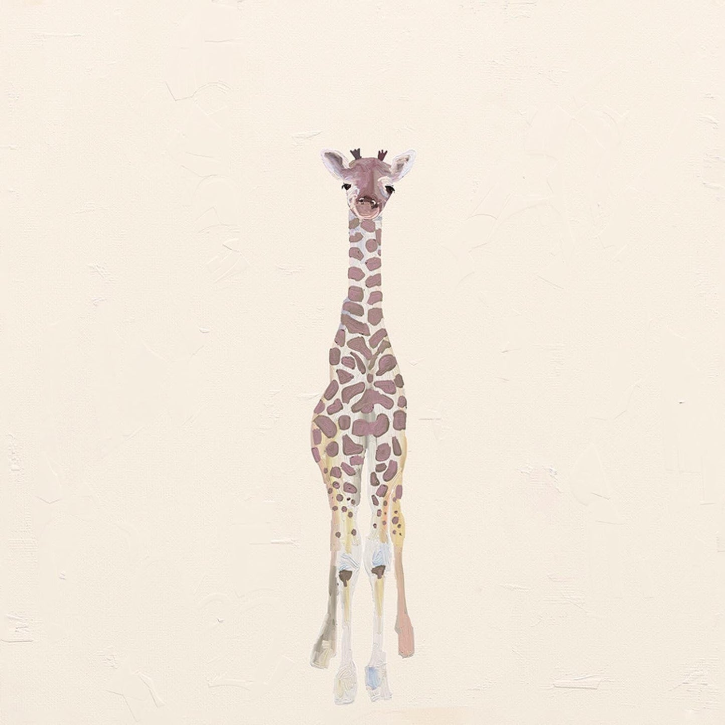 Baby Giraffe Canvas Wall Art - GreenBox Art