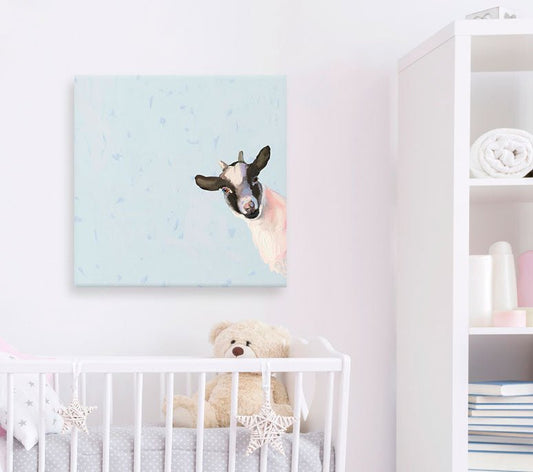 Baby Goat Canvas Wall Art - GreenBox Art