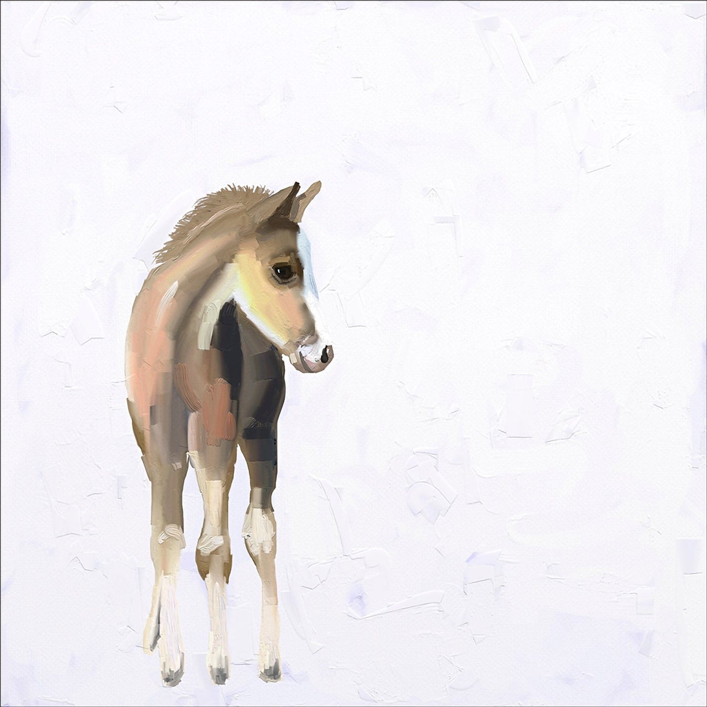 Baby Horse Canvas Wall Art - GreenBox Art