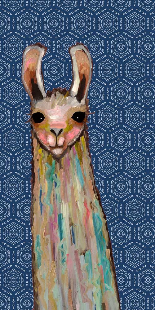 Baby Llama Canvas Wall Art - GreenBox Art