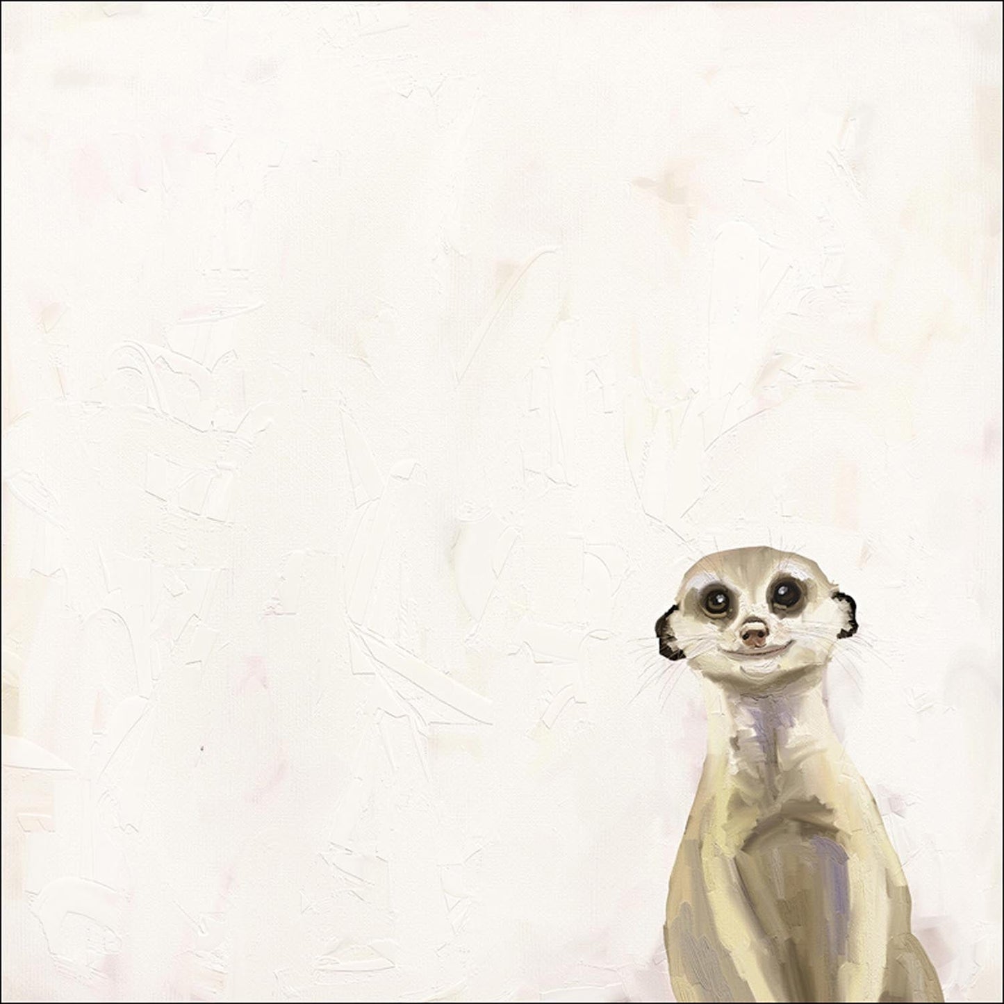Baby Meerkat Canvas Wall Art - GreenBox Art
