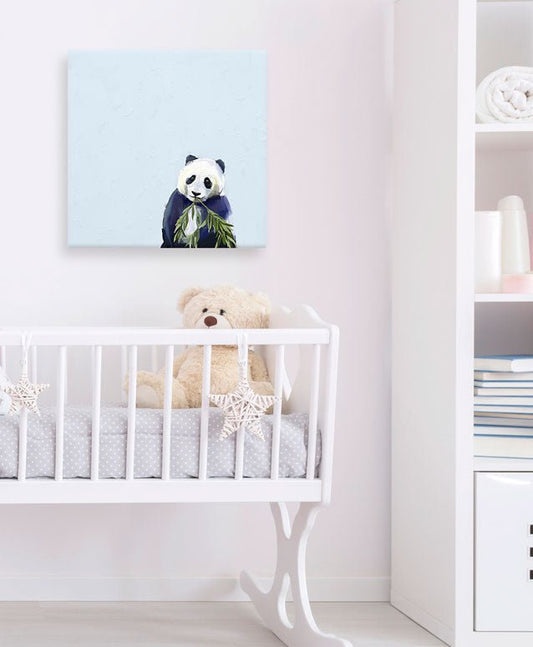 Baby Panda Cub Canvas Wall Art - GreenBox Art