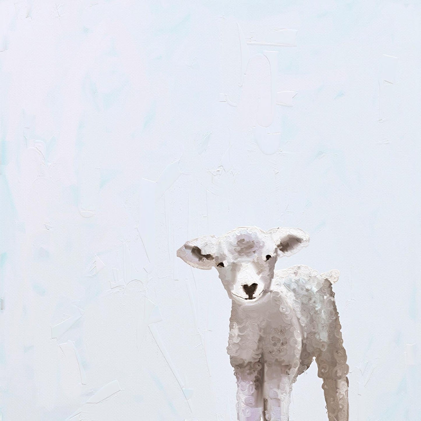 Baby Sheep Canvas Wall Art - GreenBox Art