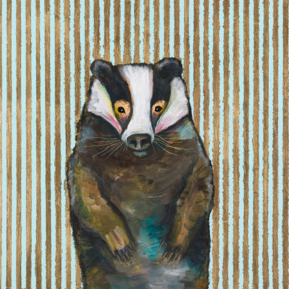 Badger Canvas Wall Art - GreenBox Art