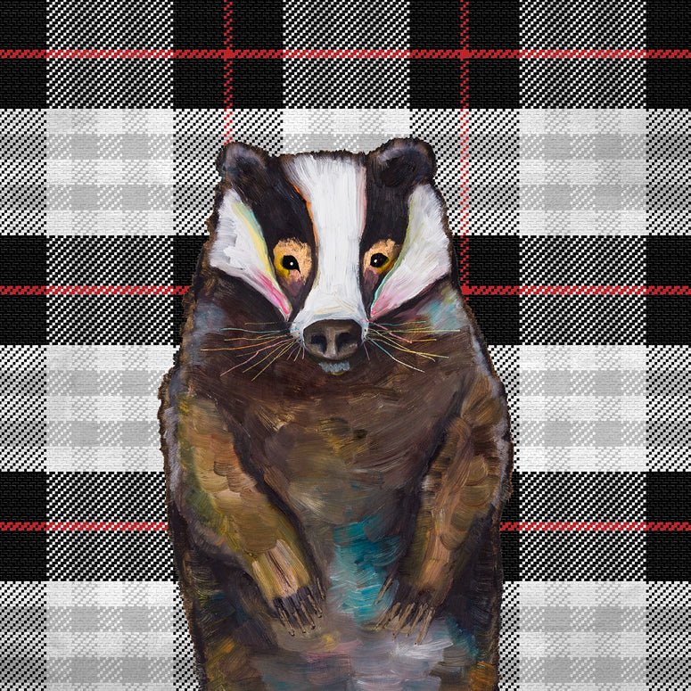 Badger Canvas Wall Art - GreenBox Art