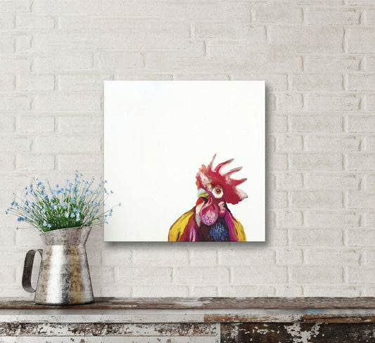 Be A Bright Chicken Canvas Wall Art - GreenBox Art