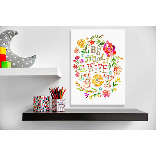 Be Filled with Joy Canvas Wall Art - GreenBox Art