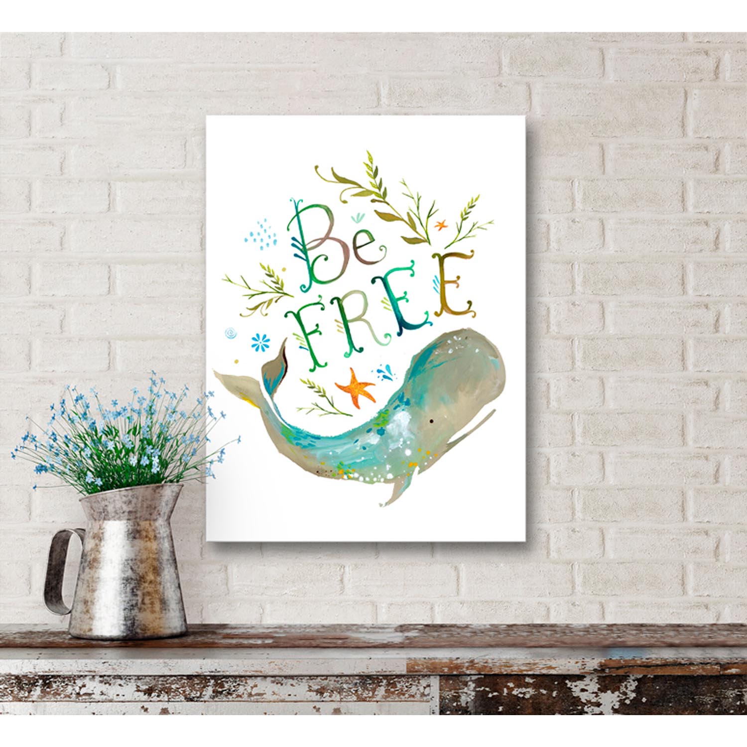 Be Free Canvas Wall Art - GreenBox Art