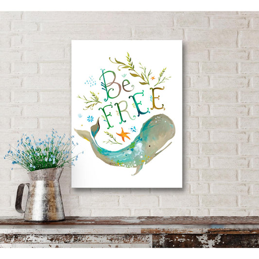 Be Free Canvas Wall Art - GreenBox Art