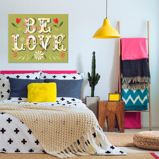 Be Love Canvas Wall Art - GreenBox Art