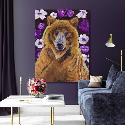 Beary Lovely Canvas Wall Art - GreenBox Art