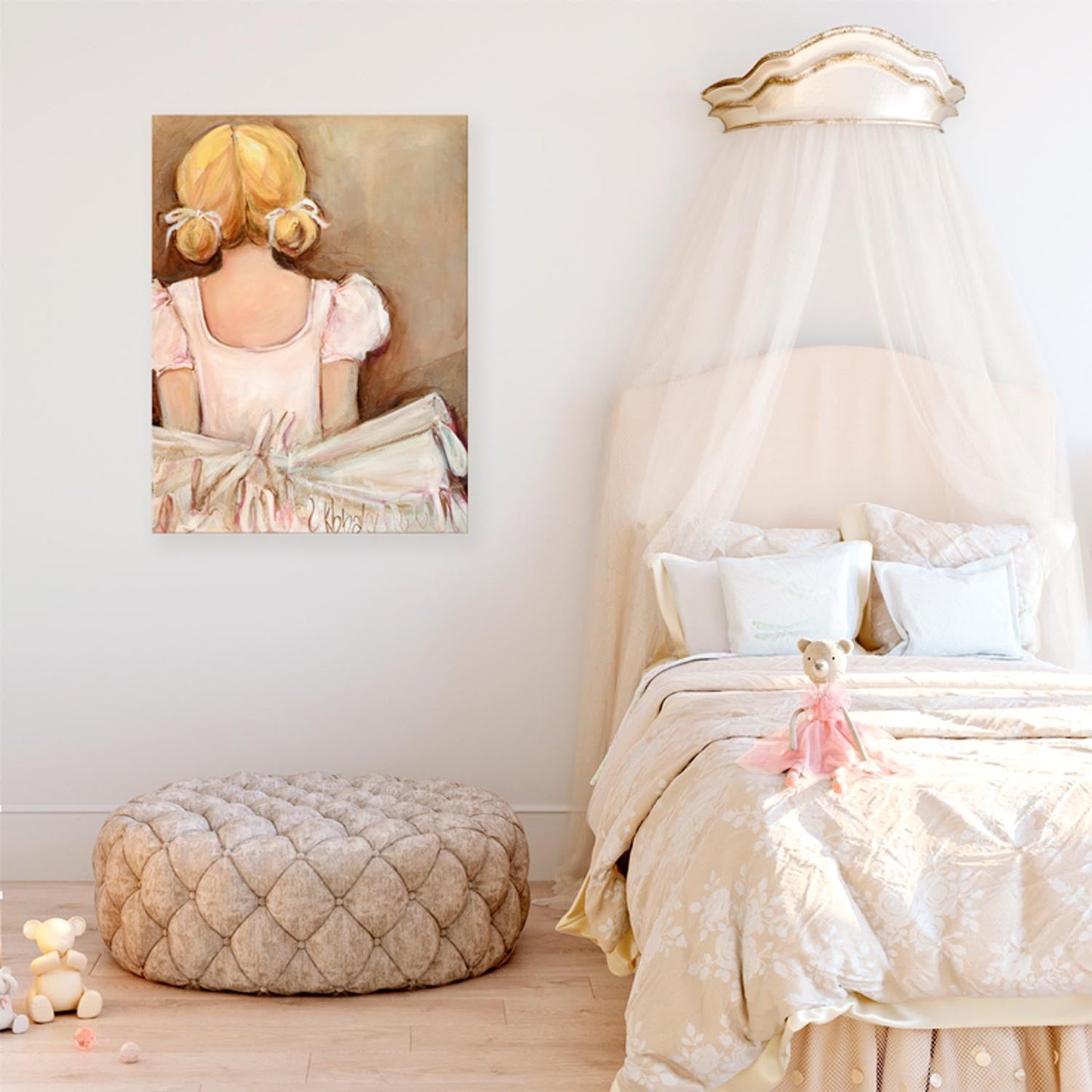 Beautiful Ballerina - Blonde Canvas Wall Art - GreenBox Art