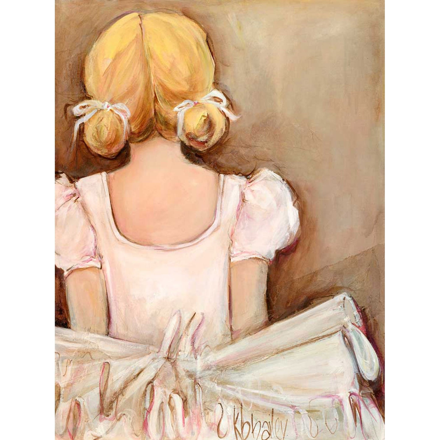 Beautiful Ballerina - Blonde Canvas Wall Art - GreenBox Art