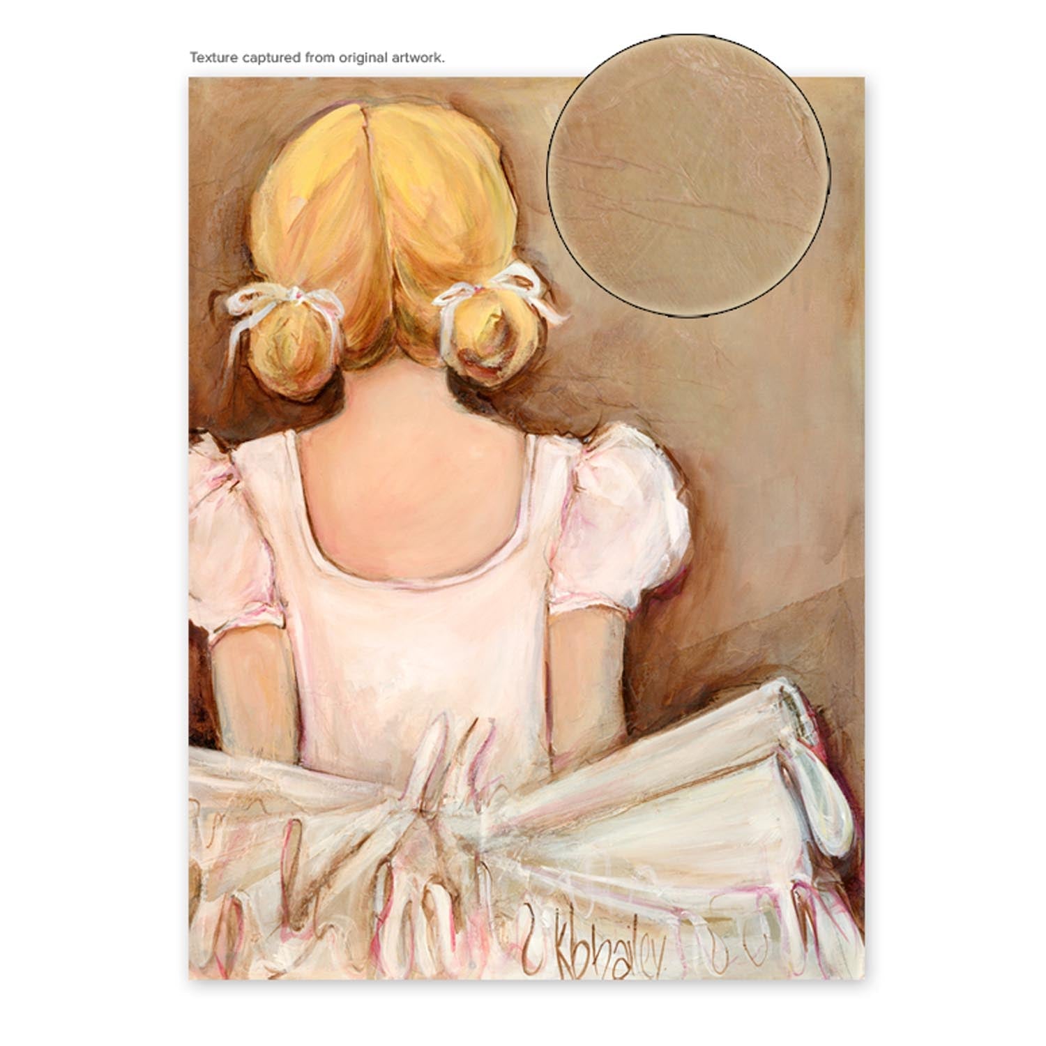 Beautiful Ballerina - Blonde Canvas Wall Art - GreenBox Art