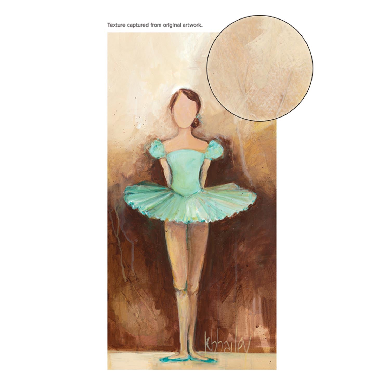 Belle of the Ballet - Green Canvas Wall Art - GreenBox Art