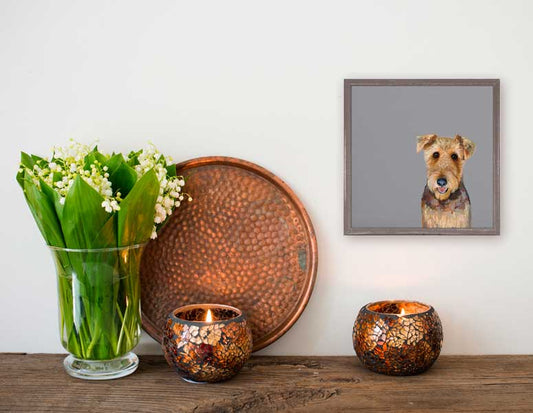 Best Friend - Airedale Terrier Mini Framed Canvas - GreenBox Art