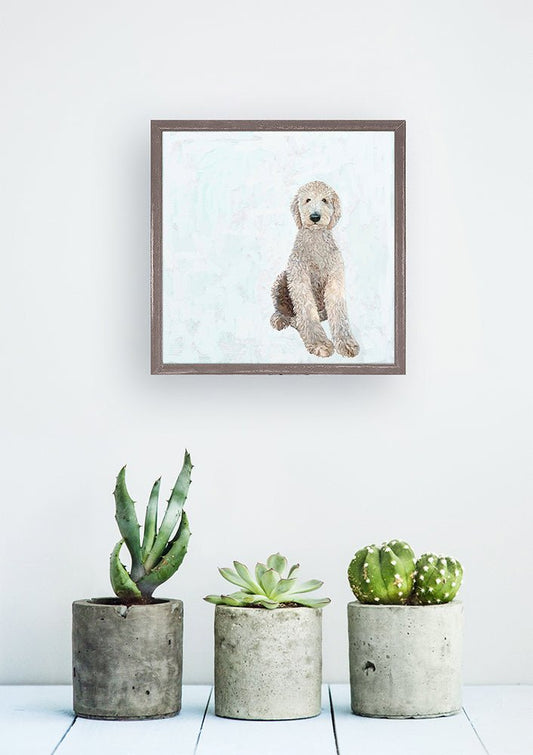Best Friend - All Legs Labradoodle Mini Framed Canvas - GreenBox Art