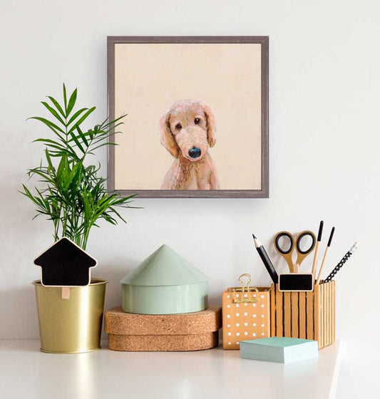 Best Friend - Apricot Poodle Mini Framed Canvas - GreenBox Art