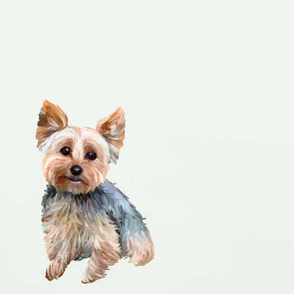 Best Friend - Bestie Yorkie Canvas Wall Art - GreenBox Art