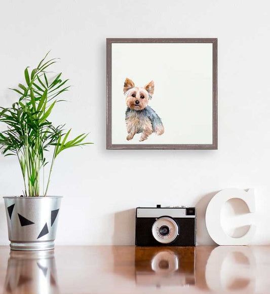 Best Friend - Bestie Yorkie Mini Framed Canvas - GreenBox Art