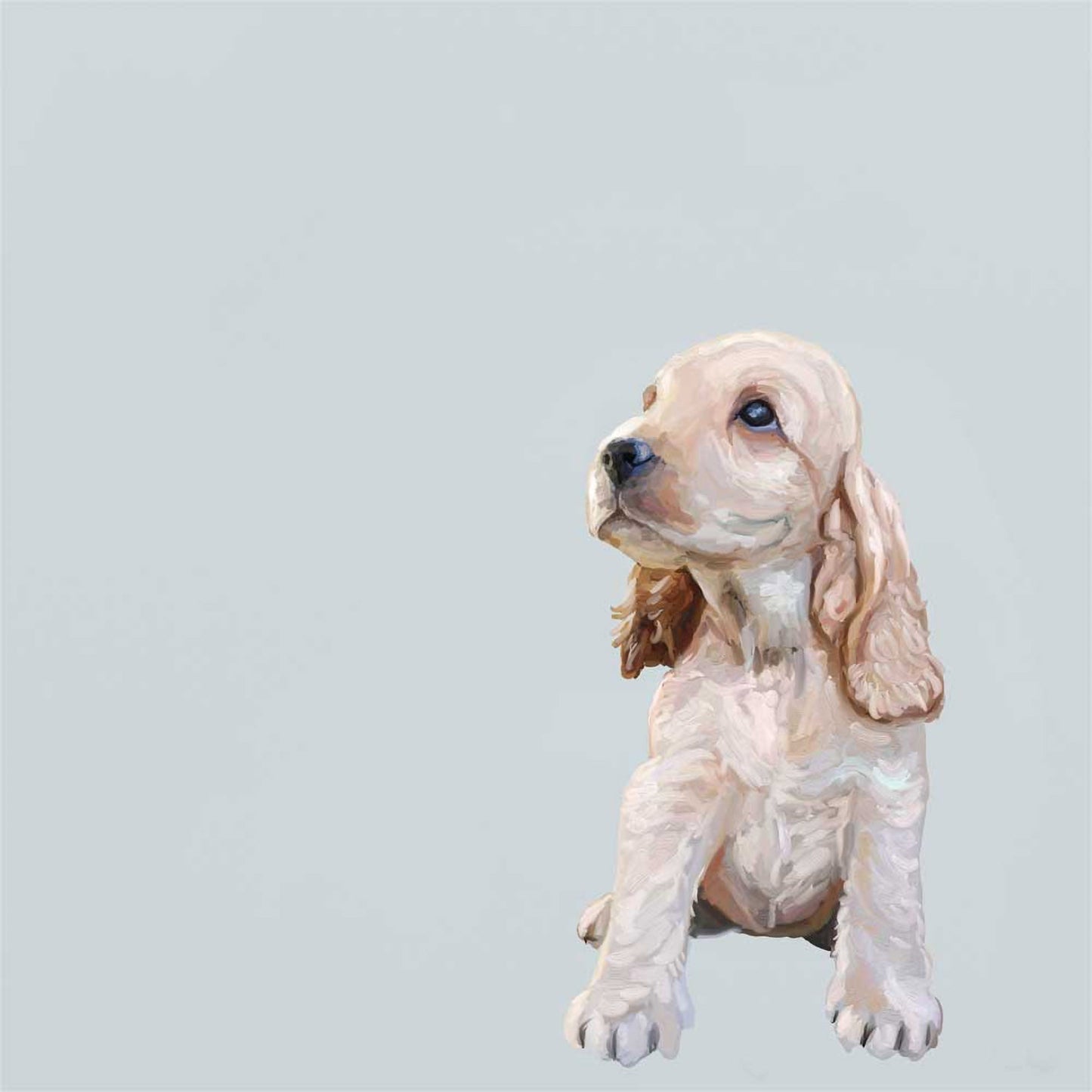 Best Friend - Blonde Cocker Spaniel Pup Canvas Wall Art - GreenBox Art