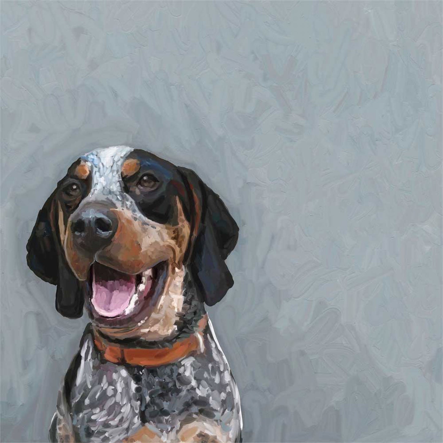 Best Friend - Bluetick Coonhound Canvas Wall Art - GreenBox Art