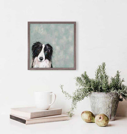 Best Friend - Border Collie Concerns Mini Framed Canvas - GreenBox Art