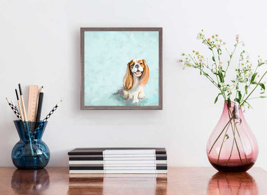 Best Friend - Cavalier Mini Framed Canvas - GreenBox Art