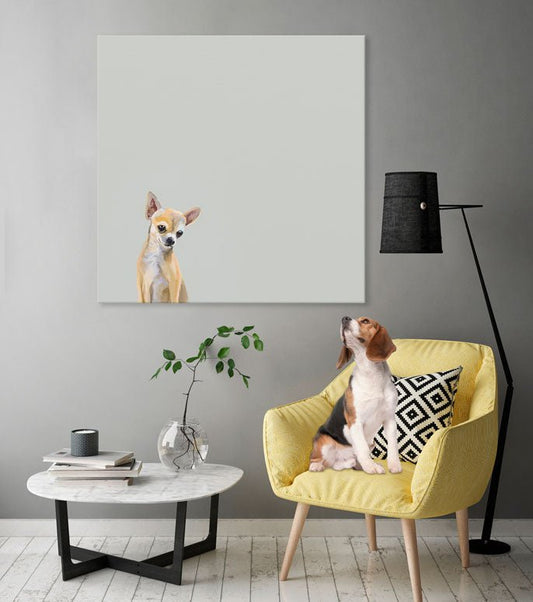 Best Friend - Chihuahua Canvas Wall Art - GreenBox Art