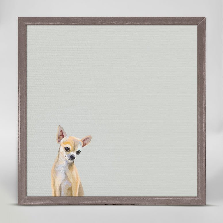 Best Friend - Chihuahua Mini Framed Canvas - GreenBox Art