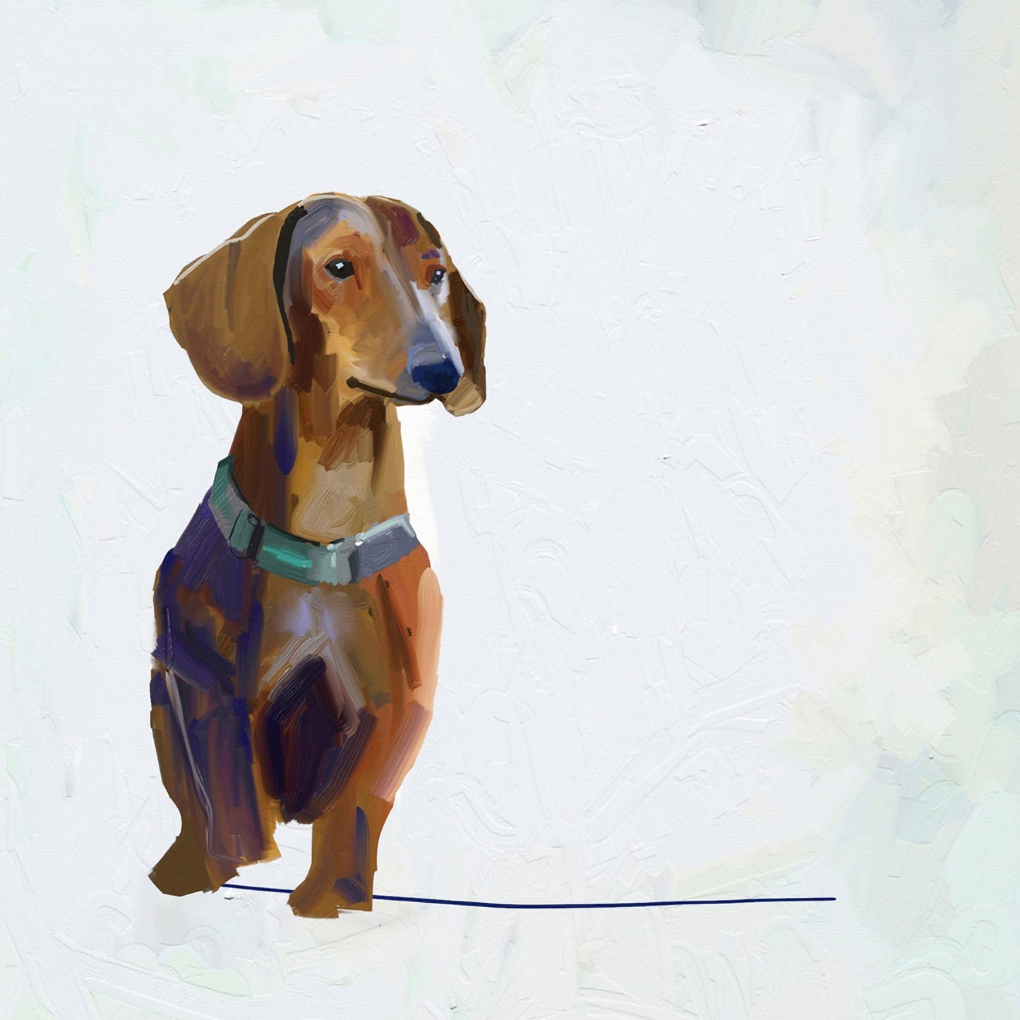 Best Friend - Dachshund Canvas Wall Art - GreenBox Art