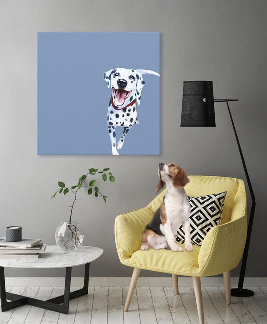 Best Friend - Dalmatian Canvas Wall Art - GreenBox Art