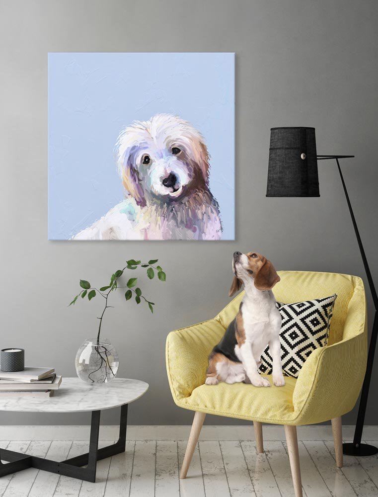 Best Friend - Doodle Canvas Wall Art - GreenBox Art