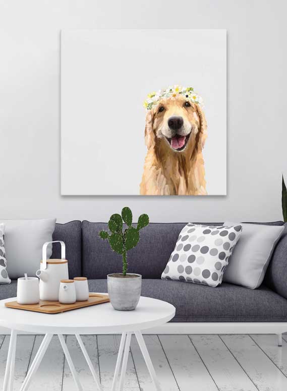 Best Friend - Flower Girl Canvas Wall Art - GreenBox Art