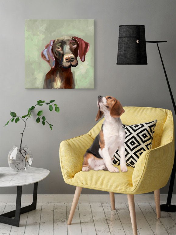 Best Friend - German Short-Haired Pointer Canvas Wall Art - GreenBox Art