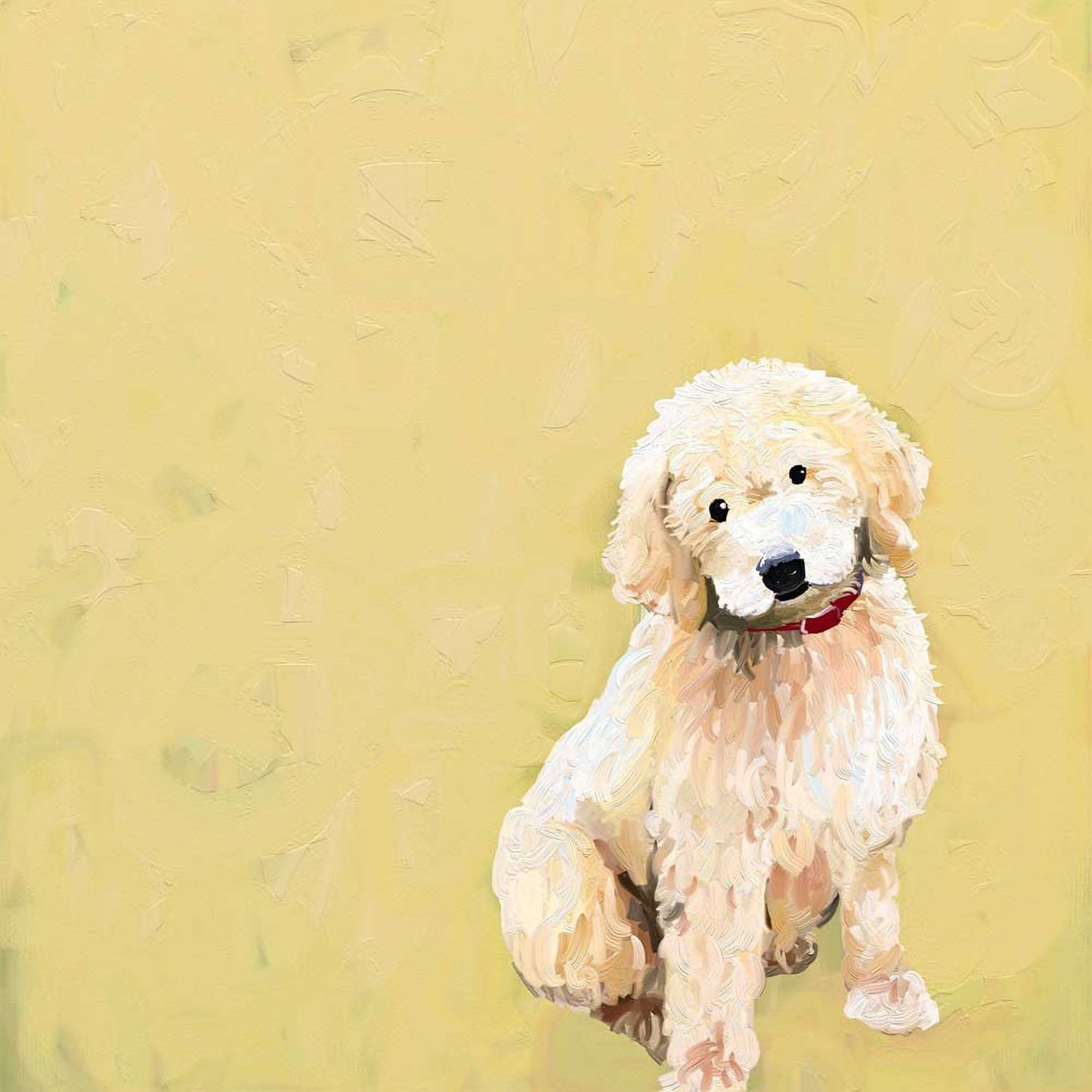 Best Friend - Golden Doodle Canvas Wall Art - GreenBox Art