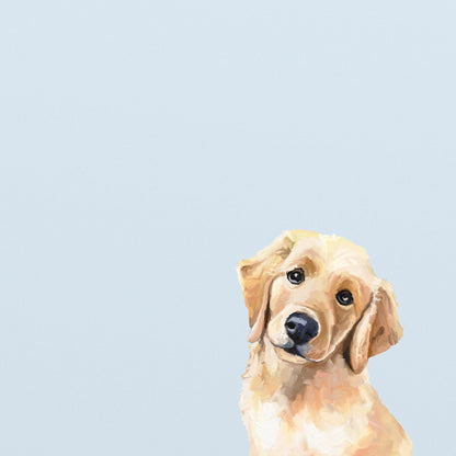 Best Friend - Golden Puppy Canvas Wall Art - GreenBox Art