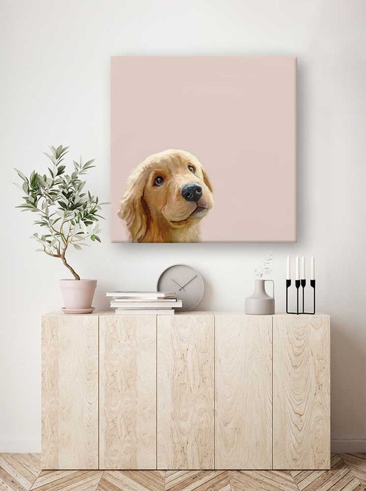 Best Friend - Golden Retriever Eyes Canvas Wall Art - GreenBox Art