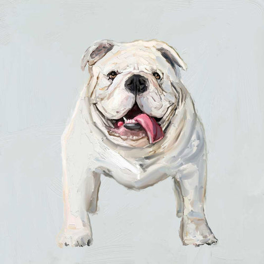 Best Friend - Good Boy Bulldog Canvas Wall Art - GreenBox Art