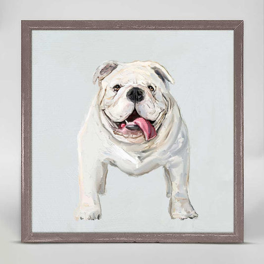 Best Friend - Good Boy Bulldog Mini Framed Canvas - GreenBox Art
