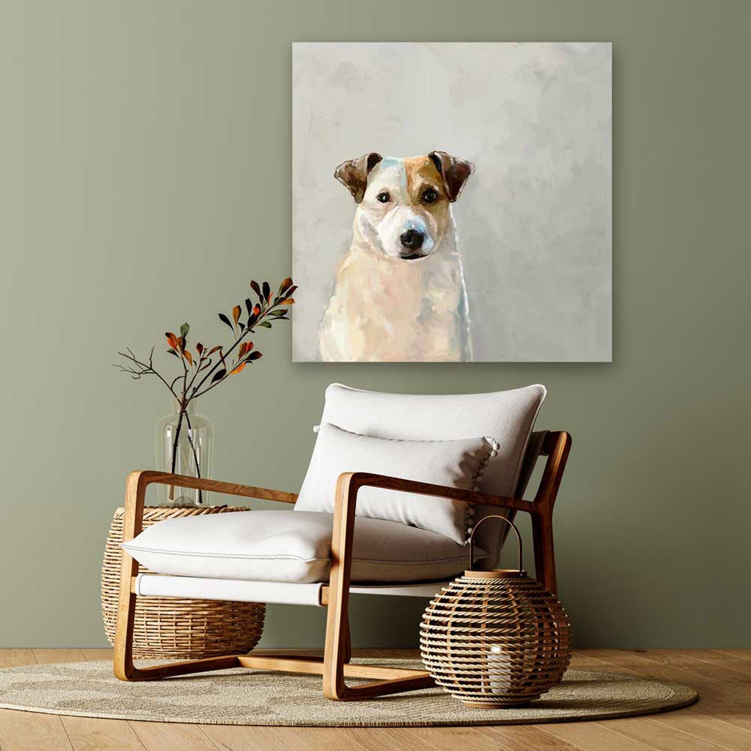 Best Friend - Good Boy Jackson Canvas Wall Art - GreenBox Art