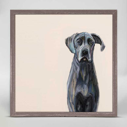 Best Friend - Great Dane Mini Framed Canvas - GreenBox Art